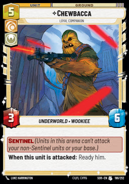 Chewbacca, Loyal Companion⁣ - Spark of Rebellion⁣ (Uncommon)⁣ [196]