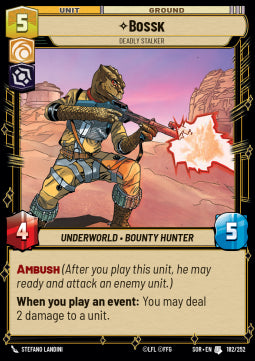 Bossk, Deadly Stalker⁣ - Spark of Rebellion⁣ (Uncommon)⁣ [182]