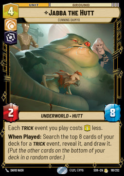Jabba the Hutt, Cunning Daimyo⁣ - Spark of Rebellion⁣ (Rare)⁣ [181]