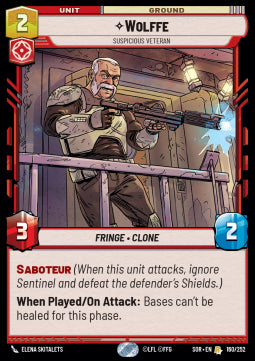 Wolffe, Suspicious Veteran⁣ - Spark of Rebellion⁣ (Rare)⁣ [160]