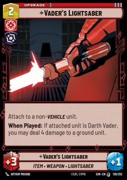 Vader's Lightsaber⁣ - Spark of Rebellion⁣ (Starter Deck Exclusive)⁣ [136]