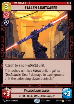 Fallen Lightsaber - Spark of Rebellion (Rare) [SOR-137]