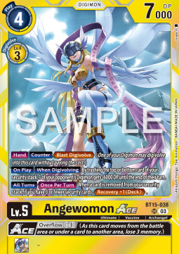 Angewomon Ace (BT15-038)⁣ - Exceed Apocalypse⁣ (Super Rare)⁣ [038]