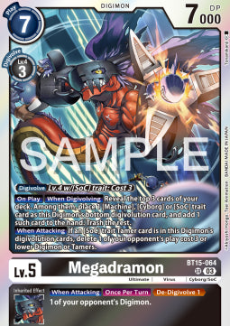 Megadramon (BT15-064) (V.1)⁣ - Exceed Apocalypse⁣ (Super Rare)⁣ [064]