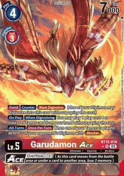 Garudamon Ace (BT15-014) (V.2)⁣ - Exceed Apocalypse⁣ (Alternative Art)⁣ [014]