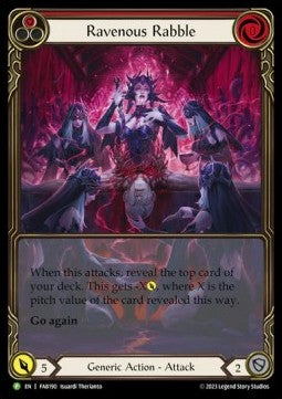Ravenous Rabble (Red) (Extended Art Rainbow Foil)⁣ - FAB Promos⁣ (Promo)⁣ [190]