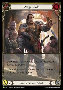 Wage Gold (Yellow) (Extended Art Rainbow Foil) - FAB Promos (Promo) [FAB-197]