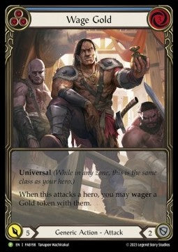 Wage Gold (Blue) (Extended Art Rainbow Foil) - FAB Promos (Promo) [FAB-198]