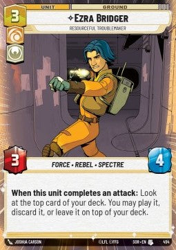 Ezra Bridger, Resourceful Troublemaker⁣ - Spark of Rebellion: Extras⁣ (Uncommon)⁣ [454]