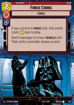 Force Choke⁣ - Spark of Rebellion: Extras⁣ (Uncommon)⁣ [402]