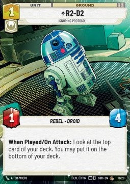 R2-D2, Ignoring Protocol⁣ - Spark of Rebellion: Organized Play⁣ (Common)⁣ [WP10]