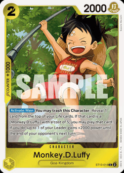Monkey.D.Luffy (ST13-014) (V.1)⁣ - Ultra Deck: The Three Brothers⁣ (Common)⁣ [014]