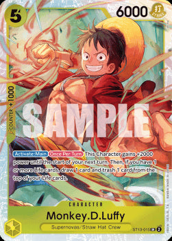 Monkey.D.Luffy (ST13-015) (V.1)⁣ - Ultra Deck: The Three Brothers⁣ (Super Rare)⁣ [015]
