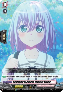 Beginning of Change, Mashiro Kurata [D-Format]⁣ - Fated Clash⁣ (Feature Rare)⁣ [EX05]