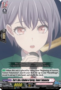 That's Like a Shadow of Spring, Tomori Takamatsu [D-Format]⁣ - Fated Clash⁣ (Feature Rare)⁣ [EX13]