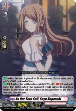 As Her True Self, Soyo Nagasaki [D-Format] (V.1 - Feature Rare)⁣ - Fated Clash⁣ (Feature Rare)⁣ [EX17]