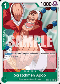 Scratchmen Apoo (EB01-015)⁣ - Memorial Collection⁣ (Rare)⁣ [015]