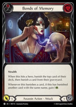 Bonds of Memory (Red) (Rainbow Foil)⁣ - Part the Mistveil⁣ (Common)⁣ [115]