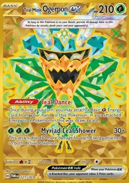 Teal Mask Ogerpon ex⁣ - Twilight Masquerade⁣ (Secret Rare)⁣ [221]