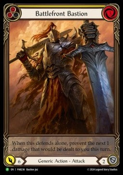 Battlefront Bastion (Yellow) (Extended Art Rainbow Foil) - FAB Promos (Promo) [FAB-236]