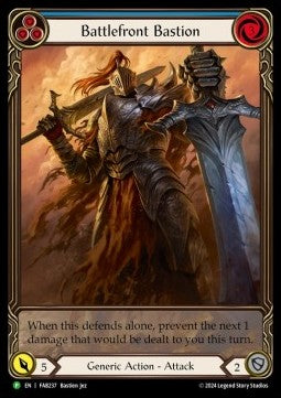 Battlefront Bastion (Blue) (Extended Art Rainbow Foil) - FAB Promos (Promo) [FAB-237]