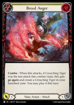 Breed Anger (Yellow) (Rainbow Foil)⁣ - Part the Mistveil⁣ (Common)⁣ [177]