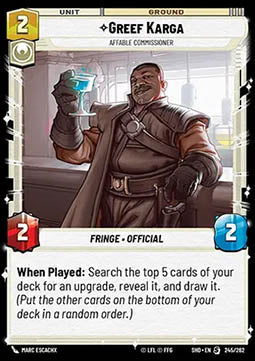 Greef Karga, Affable Commissioner⁣ - Shadows of the Galaxy⁣ (Special)⁣ [245]