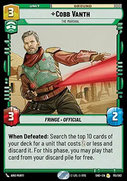Cobb Vanth, The Marshal⁣ - Shadows of the Galaxy⁣ (Rare)⁣ [115]
