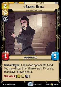 Bazine Netal, Spy for the First Order - Shadows of the Galaxy (Rare) [SHD-184]
