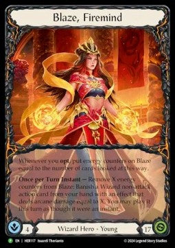 Blaze, Firemind (Rainbow Foil)⁣ - Hero Promos⁣ (Promo)⁣ [117]