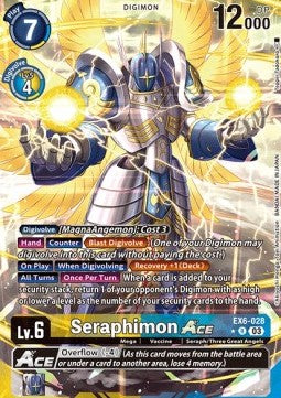 Seraphimon Ace (EX6-028) (V.2)⁣ - Infernal Ascension⁣ (Alternative Art)⁣ [028]