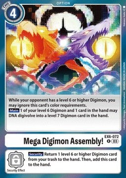 Mega Digimon Assembly! (EX6-072)⁣ - Infernal Ascension⁣ (Rare)⁣ [072]