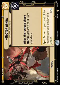 Doctor Aphra, Rapacious Archaeologist⁣ - Shadows of the Galaxy⁣ (Rare)⁣ [015]
