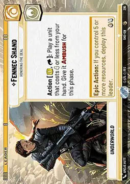 Fennec Shand, Honoring the Deal (V.1)⁣ - Shadows of the Galaxy: Extras⁣ (Common)⁣ [295]
