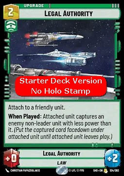 Legal Authority (V.2) - Shadows of the Galaxy (Rare) [SHD-124]