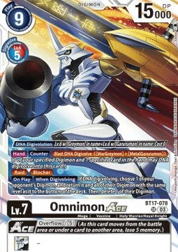 Omnimon Ace (BT17-078) (V.1)⁣ - Secret Crisis⁣ (Super Rare)⁣ [078]
