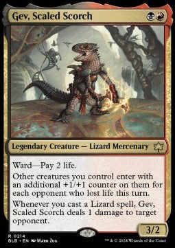 Gev, Scaled Scorch⁣ - Bloomburrow⁣ (Rare)⁣ [214]