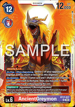 AncientGreymon (BT17-017) (V.1)⁣ - Secret Crisis⁣ (Super Rare)⁣ [017]