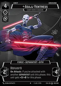 Asajj Ventress, Count Dooku's Assassin - Star Wars Unlimited Products (Special) [SWUP-C2405]