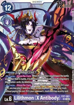 Lilithmon (X Antibody) (EX7-061) (V.1)⁣ - Digimon Liberator⁣ (Super Rare)⁣ [061]