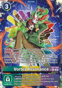 Vortex Resonance (EX7-074) (V.2)⁣ - Digimon Liberator⁣ (Alternative Art)⁣ [074]