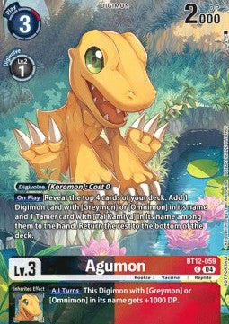 Agumon (BT12-059)⁣ - Digimon Liberator⁣ (Alternative Art)⁣ [BT12-059]
