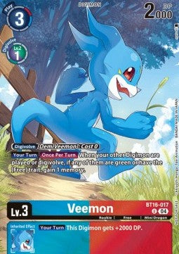 Veemon (BT16-017)⁣ - Digimon Liberator⁣ (Alternative Art)⁣ [BT16-017]