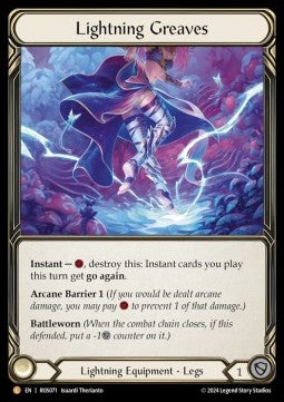 Lightning Greaves (Rainbow Foil)⁣ - Rosetta⁣ (Legendary)⁣ [071]