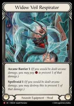 Widow Veil Respirator (Cold Foil)⁣ - Rosetta⁣ (Majestic)⁣ [239]