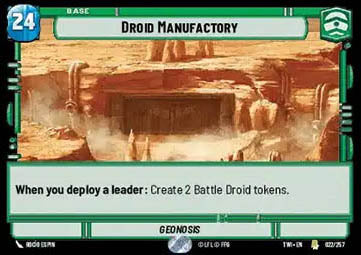 Droid Manufactory⁣ - Twilight of the Republic⁣ (Rare)⁣ [022]
