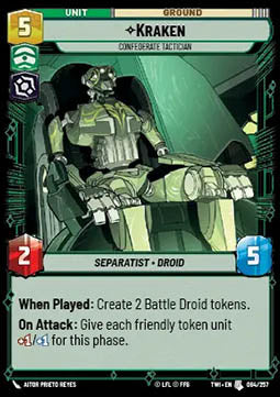 Kraken, Confederate Tactician⁣ - Twilight of the Republic⁣ (Uncommon)⁣ [084]