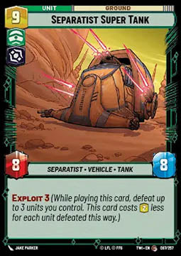 Separatist Super Tank⁣ - Twilight of the Republic⁣ (Common)⁣ [087]