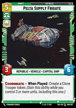 Pelta Supply Frigate⁣ - Twilight of the Republic⁣ (Common)⁣ [095]