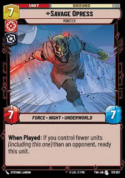 Savage Opress, Monster⁣ - Twilight of the Republic⁣ (Uncommon)⁣ [137]